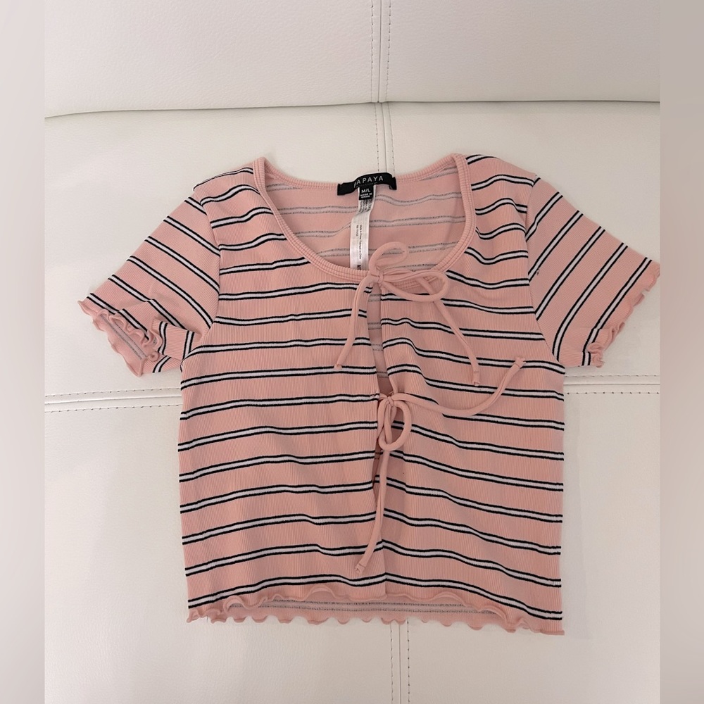 Tied crop top